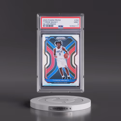 2020 Panini Prizm #256 Tyrese Maxey - Silver Prizm (PSA 9 MINT)