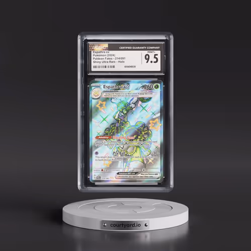 2024 Paldean Fates - PAF EN #214/091 Espathra ex - Shiny Ultra Rare Holo (CGC 9.5 MINT+)