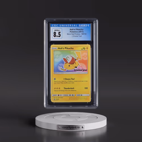 2016 Black Star Promos - Sun & Moon #SM108 Ash's Pikachu - I Choose You! Purchase Campaign (CGC 8.5