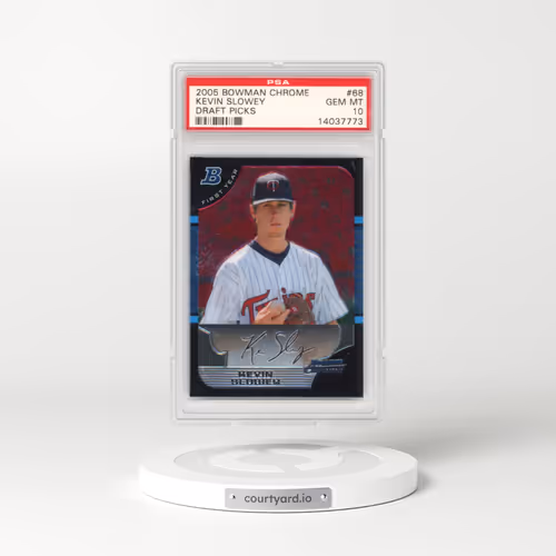 2005 Bowman Chrome Draft Picks #68 Kevin Slowey - Draft Picks (PSA 10 GEM MINT)