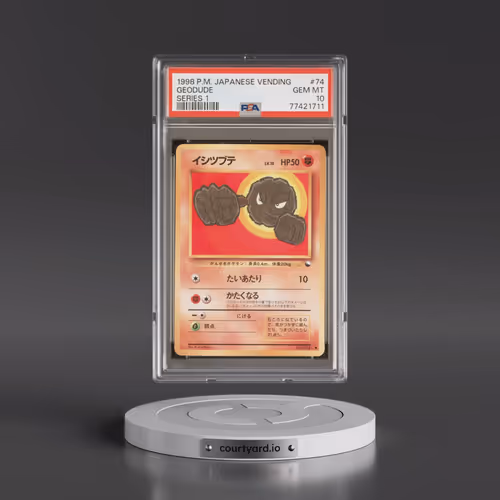 1998 Pokémon Vending #74 Geodude - Series 1 (PSA 10 GEM MINT)