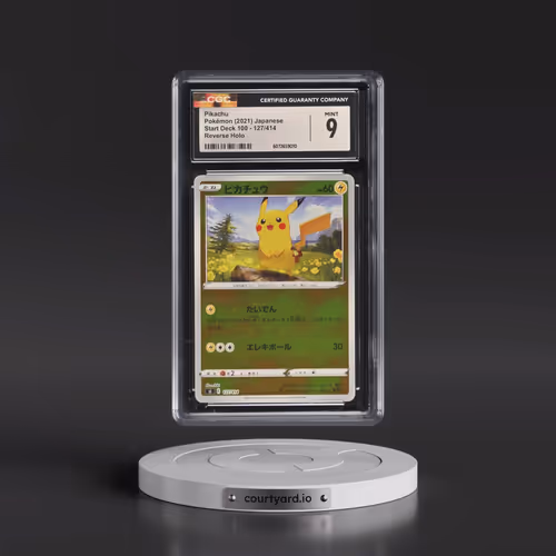 2021 Start Deck 100 #127/414 Pikachu - Reverse Holo (CGC 9 MINT)