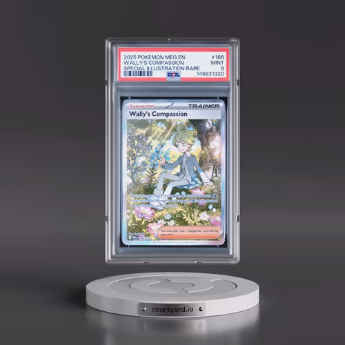 2025 Pokémon Meg EN-Mega Evolution #186 Wally's Compassion - Special Illustration Rare (PSA 9 MINT)