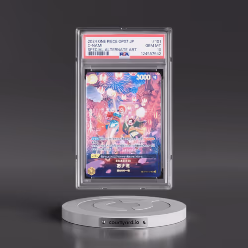 2024 One Piece Japanese OP07-500 Years in the Future #101 O-Nami - Special Alternate Art (PSA 10 GEM