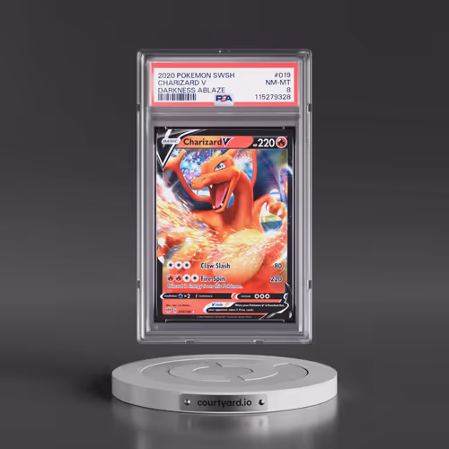 2020 Pokémon Sword & Shield Darkness Ablaze #019 Charizard V - Holo (PSA 8 NM-MT)