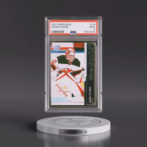 2021-2022 Upper Deck #716 Akira Schmid (PSA 9 MINT)