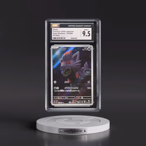 2024 Pokémon Sv6a-Night Wanderer #072 Zorua - Art Rare (CGC 9.5 MINT+)