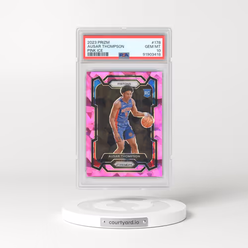 2023 Panini Prizm #178 Ausar Thompson - Pink Ice (PSA 10 GEM MINT)