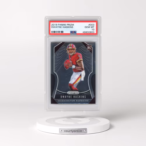 2019 Panini Prizm #303 Dwayne Haskins (PSA 10 GEM MINT)