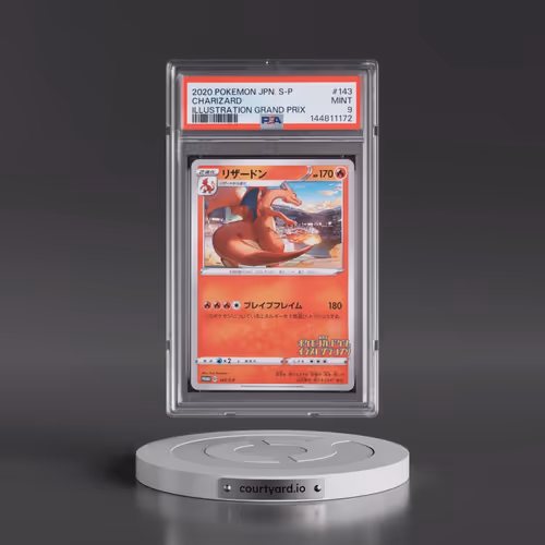 2020 Pokémon S Promo #143 Charizard - Illustration Grand Prix (PSA 9 MINT)