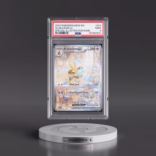 2023 Pokémon Mew EN-151 #201 Alakazam EX - Holo Special Illustration Rare (PSA 9 MINT)