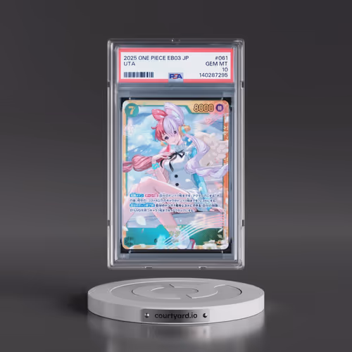 2025 One Piece Japanese EB03-Extra Booster -One Piece Heroines Edition #061 Uta (PSA 10 GEM MINT)