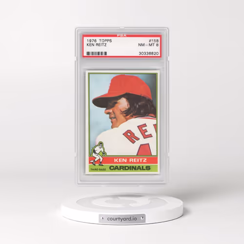 1976 Topps #158 Ken Reitz (PSA 8 NM-MT)
