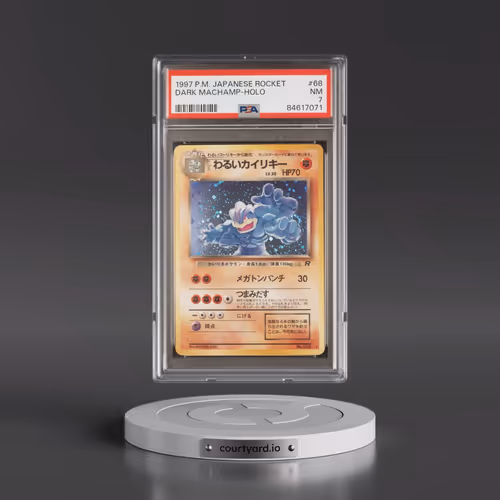 1997 Pokémon Rocket #68 Dark Machamp - Holo (PSA 7 NM)