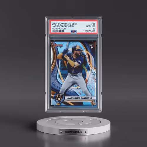 2024 Bowman's Best #38 Jackson Chourio - Refractor (PSA 10 GEM MINT)