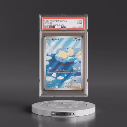 2024 Pokémon Ssp EN-Surging Sparks #199 Spheal - Illustration Rare (PSA 9 MINT)