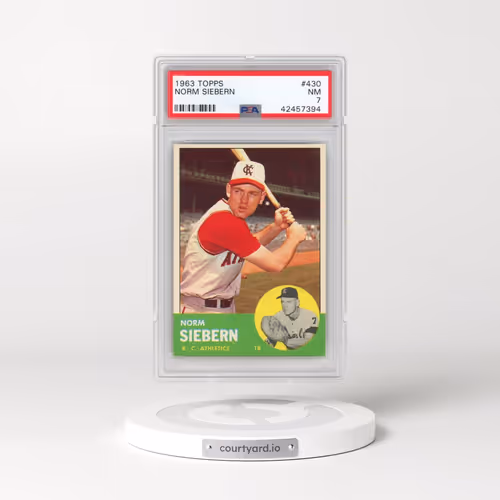 1963 Topps #430 Norm Siebern (PSA 7 NM)