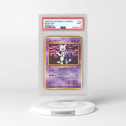 1998 Pokémon Vending #150 Mewtwo - Series III (PSA 9 MINT)
