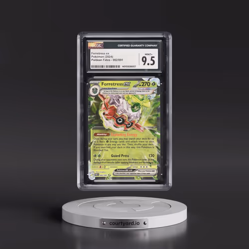 2024 Paldean Fates - PAF EN #002/091 Forretress ex - Holo (CGC 9.5 MINT+)