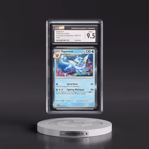 2025 Prismatic Evolutions - PRE EN #022/131 Vaporeon - Holo (CGC 9.5 MINT+)