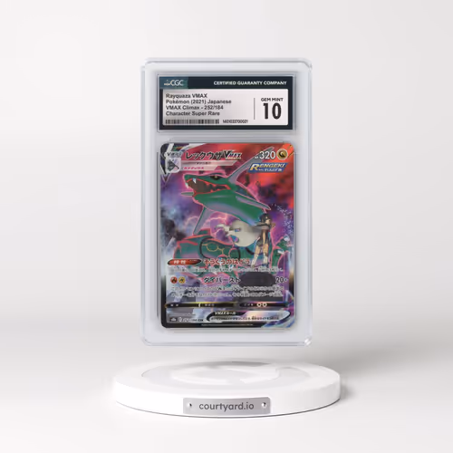 2021 VMAX Climax #252/184 Rayquaza VMAX - Holo Character Super Rare (CGC 10 GEM MINT)