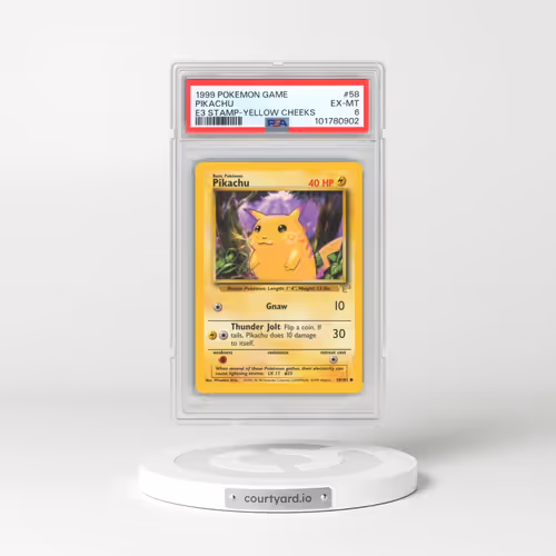 1999 Pokémon Game #58 Pikachu - E3 Stamp-Yellow Cheeks (PSA 6 EX-MT)