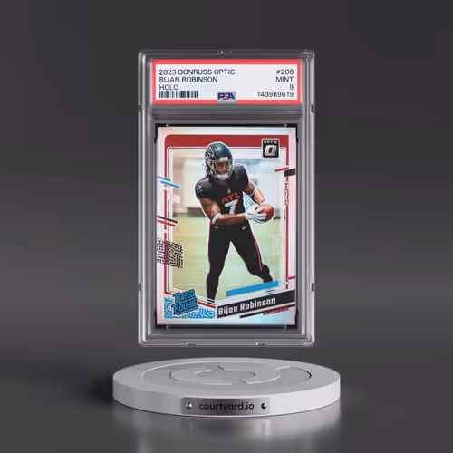 2023 Panini Donruss Optic #206 Bijan Robinson - Holo (PSA 9 MINT)