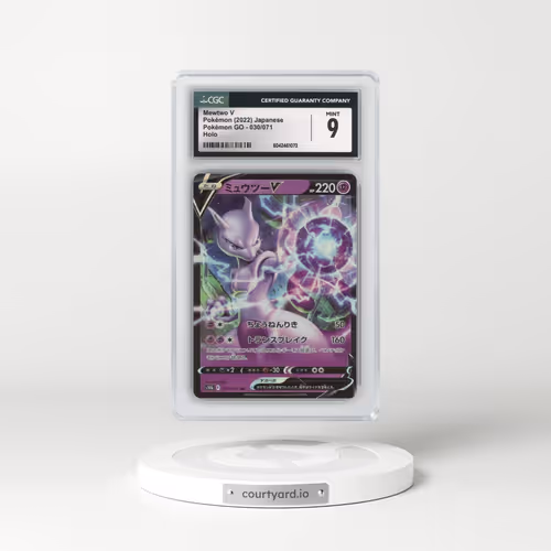 2022 Pokémon GO #030/071 Mewtwo V - Holo (CGC 9 MINT)