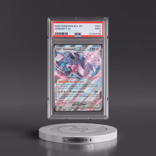 2025 Pokémon Blk EN-Black Bolt #067 Genesect EX - Holo (PSA 9 MINT)