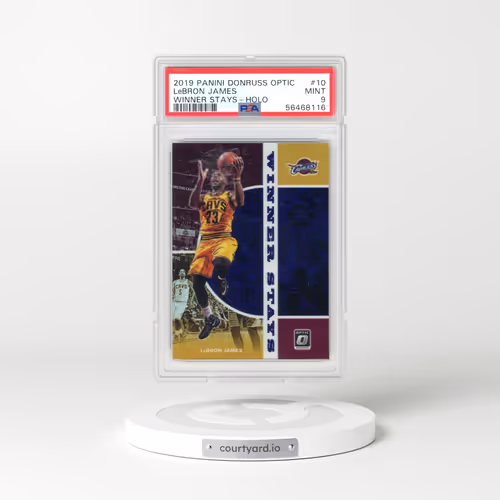 2019 Panini Donruss Optic Winner Stays #10 LeBron James - Holo (PSA 9 MINT)