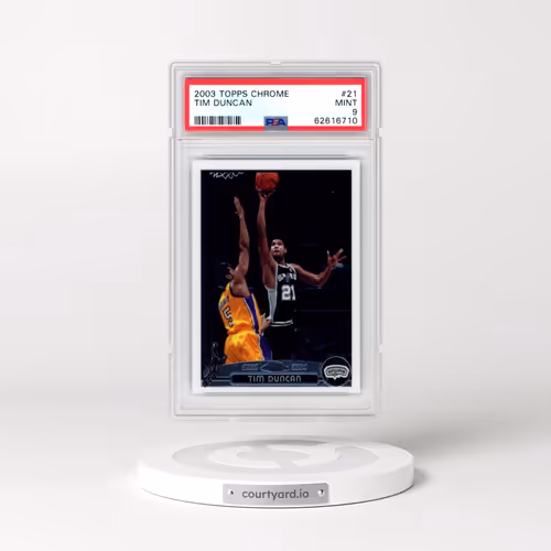 2003 Topps Chrome #21 Tim Duncan (PSA 9 MINT)