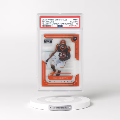 2020 Panini Chronicles Playoff Momentum Rookies #M11 Tee Higgins (PSA 10 GEM MINT)