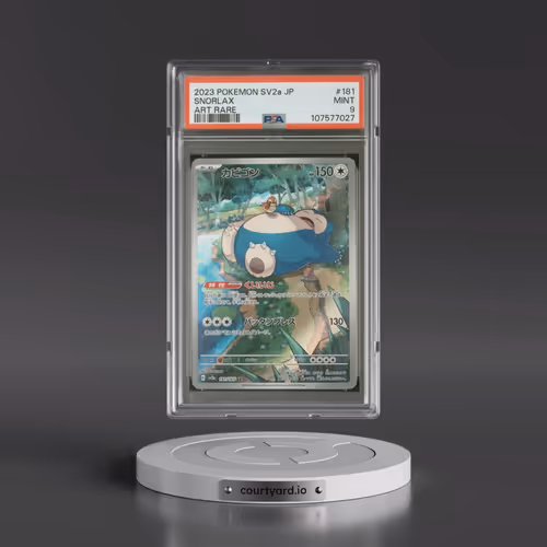 2023 Pokémon Sv2a-Pokemon 151 #181 Snorlax - Art Rare (PSA 9 MINT)