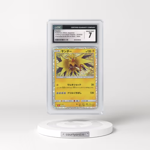 2023 Trading Card Game Classic - CLF, CLL, CLK #012/032 Zapdos - Holo Charizard & Ho-Oh ex Deck - CLL (CGC 7 NM)