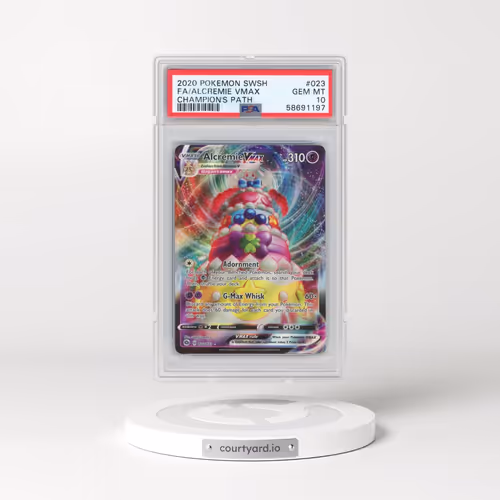 2020 Pokémon Sword & Shield Champion's Path #023 Alcremie Vmax - Full Art (PSA 10 GEM MINT)