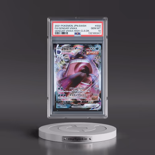 2021 Pokémon Sword & Shield Gengar Vmax High-Class Deck #002 Gengar Vmax - Full Art (PSA 10 GEM MINT