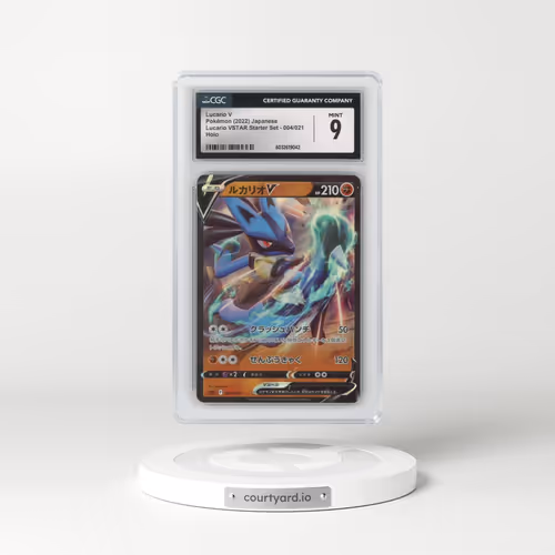 2022 (sLL) Lucario VSTAR Starter Set #004/021 Lucario V - Holo (CGC 9 MINT)