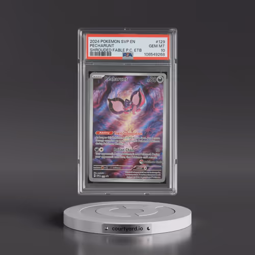2024 Pokémon Svp EN-SV Black Star Promo #129 Pecharunt - Shrouded Fable Pokemon Center Elite Trainer