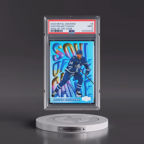 2023 Skybox Metal Universe Soul of the Game #8 Auston Matthews (PSA 9 MINT)