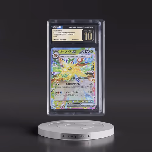 2024 High Class Pack: Terastal Fest ex - sv8a #003/187 Leafeon ex - Holo (CGC 10 PRISTINE)