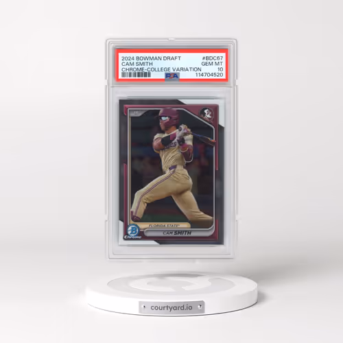 2024 Bowman Draft #BDC67 Cam Smith - Chrome-College Variation (PSA 10 GEM MINT)