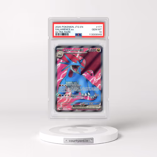 2025 Pokémon Jtg EN-Journey Together #177 Salamence EX - Holo Ultra Rare (PSA 10 GEM MINT)