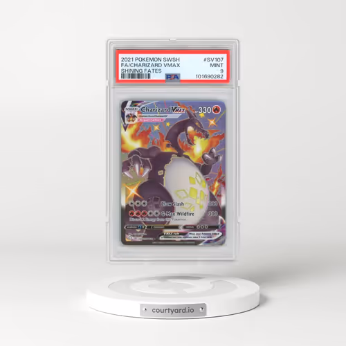 2021 Pokémon Sword & Shield Shining Fates #SV107 Charizard Vmax - Full Art (PSA 9 MINT)