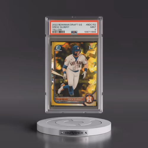 2022 Bowman Draft Chrome Sapphire Edition #BDC152 Drew Gilbert - Yellow (PSA 9 MINT)