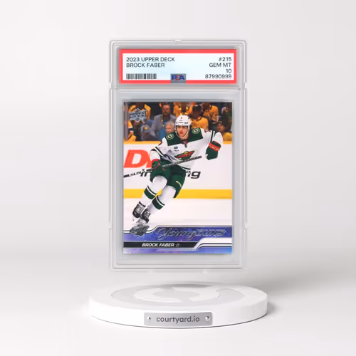 2023 Upper Deck #215 Brock Faber (PSA 10 GEM MINT)