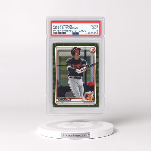 2020 Bowman Paper Prospects #BP50 Adley Rutschman - Camo (PSA 9 MINT)