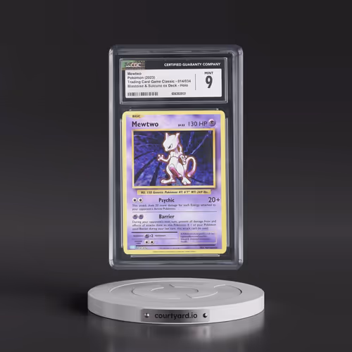 2023 Pokémon Clb-Trading Card Game Classic Blastoise & Suicune EX Deck #014 Mewtwo (CGC 9 MINT)