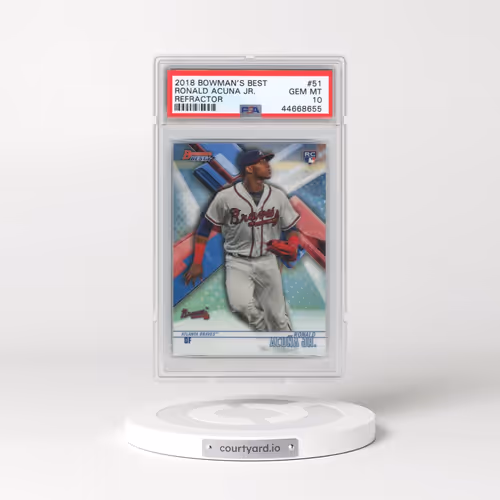 2018 Bowman's Best #51 Ronald Acuna Jr. - Refractor (PSA 10 GEM MINT)