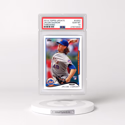 2014 Topps Update #US50 Jacob DeGrom - Throwing (PSA 10 GEM MINT)
