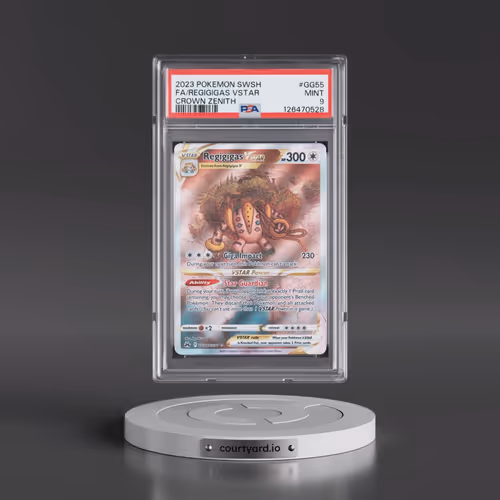 2023 Pokémon Sword and Shield Crown Zenith #GG55 Regigigas Vstar - Full Art (PSA 9 MINT)